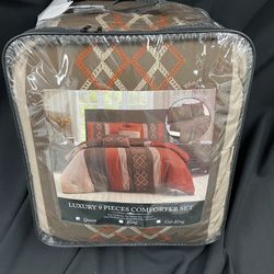 9pc High Quality Comforter Set
