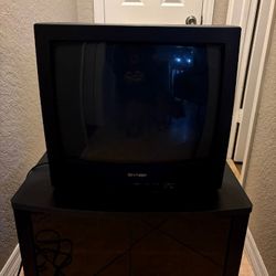19" SHARP CRT TELEVISION / TV WORKS GREAT / NO ISSUES.