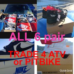Nikes All 6 Pair Willtrade For Pitbike