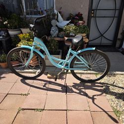 Kent Womens 26" Seachange Classic Beach Cruiser Bike Blue - 12623