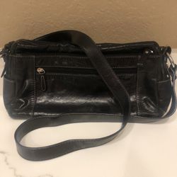 Black Leather Shoulder Bag