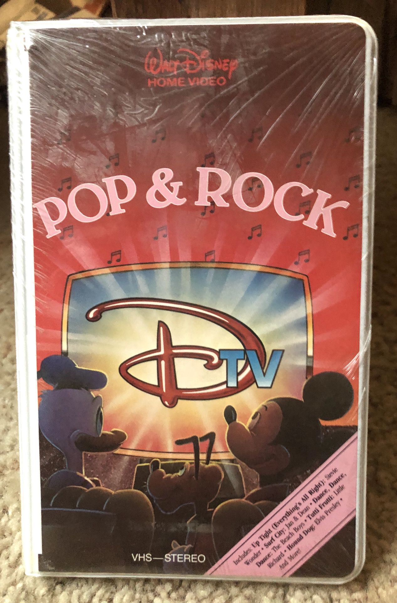 NEW DTV POP & Rock Disney VHS tape RARE