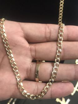 14k Gold vermeil Cuban link chain