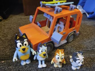 Bluey Car And Characters
