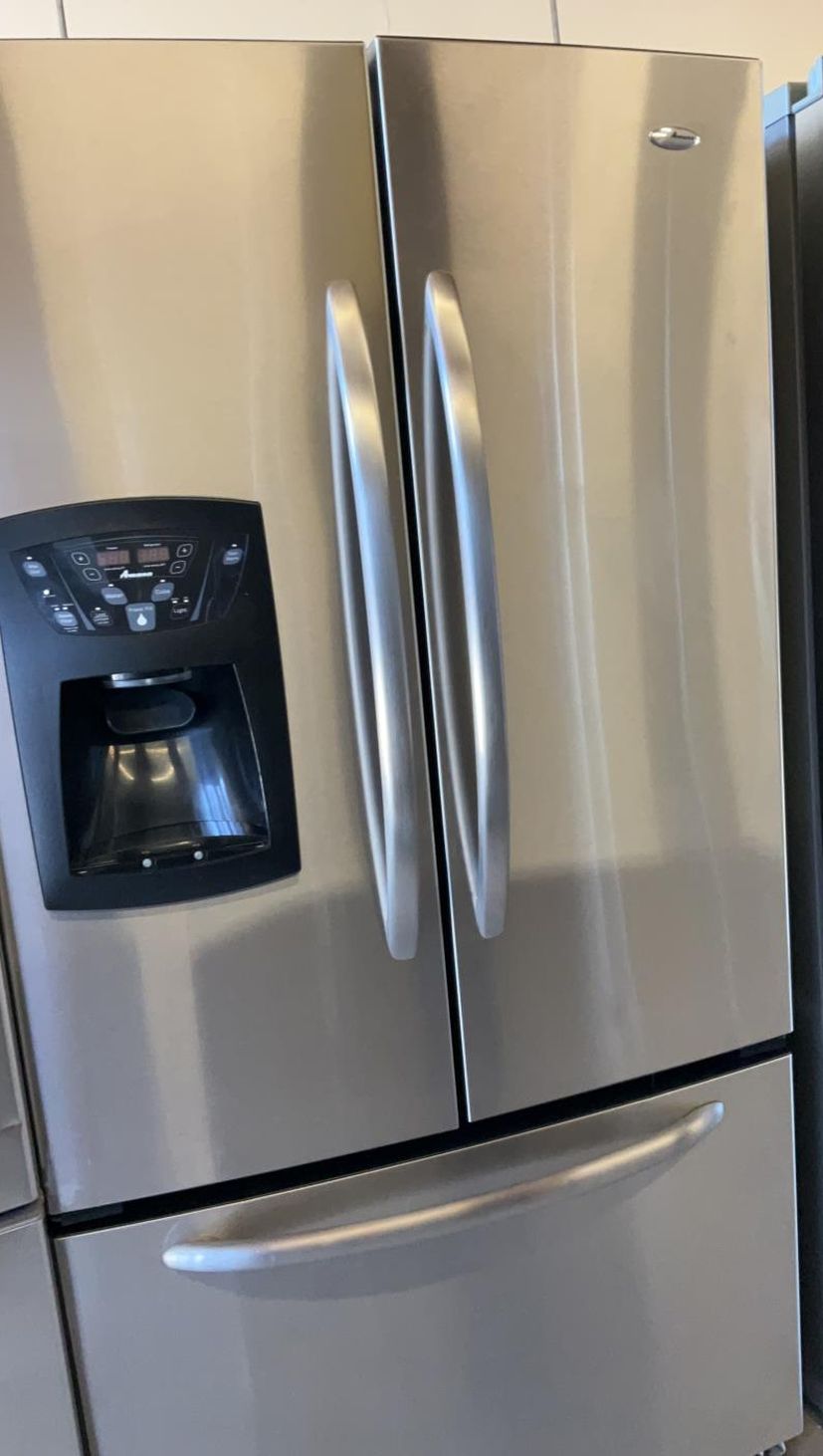 Amana 3-Door Stainless Steel Refrigerator