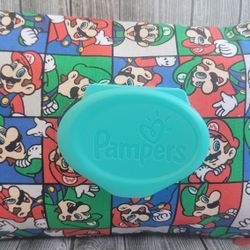 Mario & Luigi Pampers Wipes Cover 