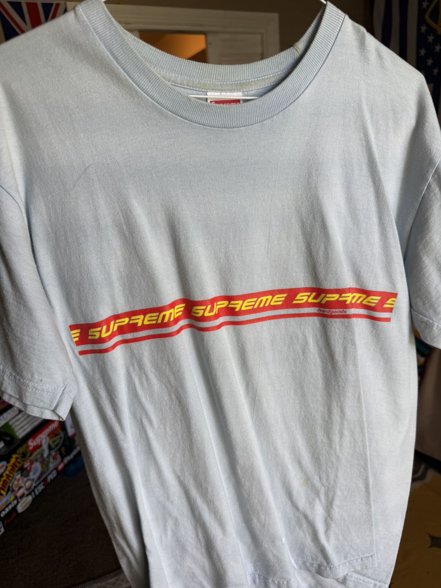 Supreme blue tee Medium
