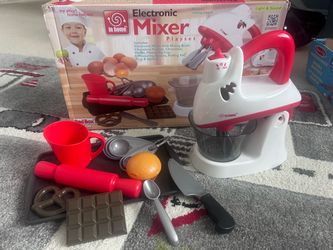 Electric toy mixer playset