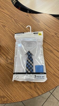 Bespoke 3 piece dress shirt set white