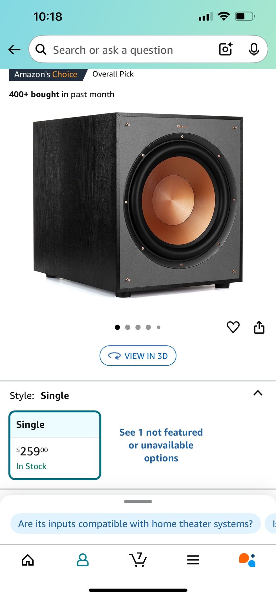 Brand New Klipsch Sub $200