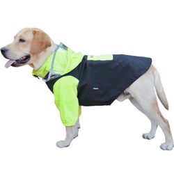 MAMORE Dog Raincoat,Waterproof Dog Rain Jacket with Leash Hole and Clear Hood
