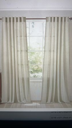 Linen Curtains - 55in W x 84in L