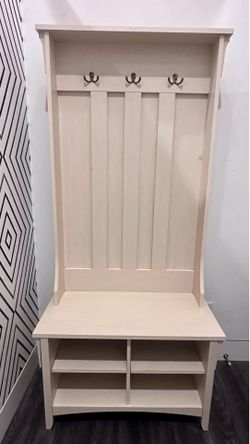Hall Tree/ Entryway/ coat rack/ shoe storage bench