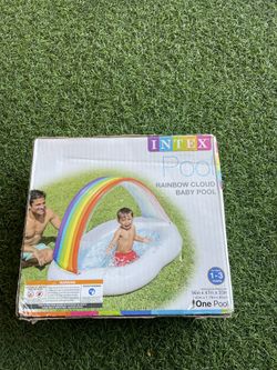 intex rainbow cloud baby pool