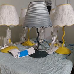 Wave Squiggle Shelf Table Lamp - All Five Lamps for 40 dollars - Room Essentials