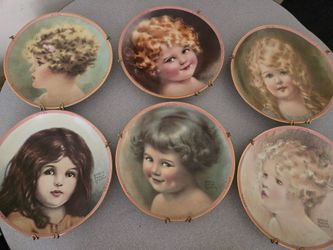 Hamilton Collection Bessie Pease Gutmann Plates – Set of 6, Numbered Complete