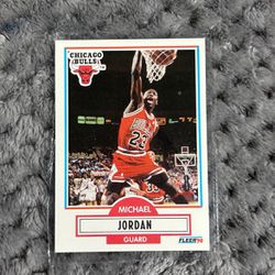 1990 Fleer Michael Jordan Card Chicago Bulls #26