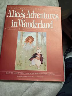 Vintage Alice Adventures In Wonderland Hardcover Book