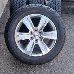2023 OEM ORIGINAL TAKEOFFS FORD F-150 PLATINUM 20 INCH TIRES HANKOOK DYNAPRO ALL-TERRAN 95 % $ 1100 FIRM. 
