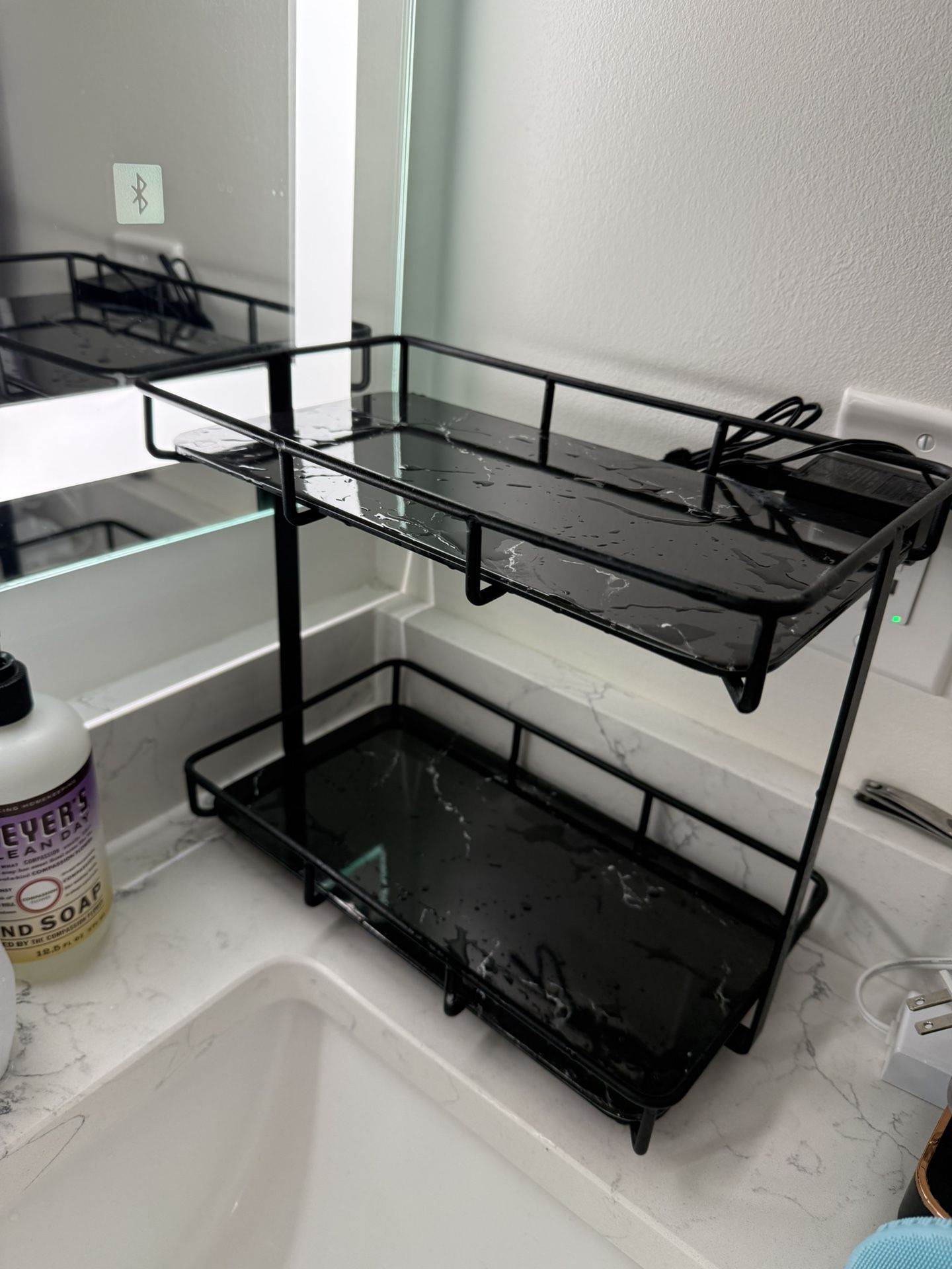 2-Tier Bathroom Counter Organizer — Sturdy & Sleek