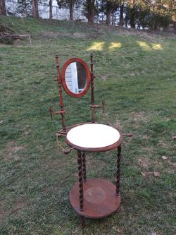 Antique Washstand with Mirror