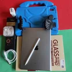 Apple IPad 6th Generation (9.7” Retina / Touch ID) 32GB with kids protective case, Pen & Accessories 