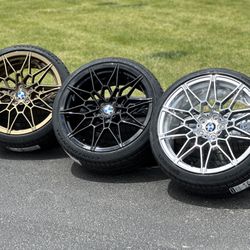 NEW 20” M826 Style Wheels 5x120 rims BMW M6 M5 A/S Tires M4 M3 CTS-V CT5-V Corvette C8