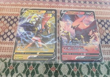 Tapu Koko V and Talonflame V, Utra Rares (2020), ENG Pokémon