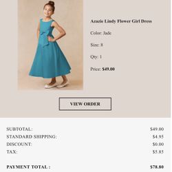 Azazie Formal Dress Size 8 Color Jade 