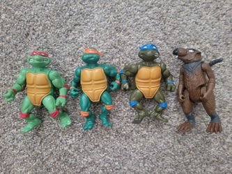 2013 Ninja Turtles Action Figures Set of 4