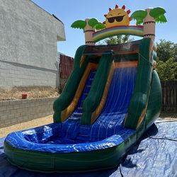 Waterslide Jumper Water Slide
