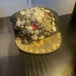 Jeweled Flat Cap Hat