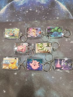 Handmade Pokemon TCG Keychains