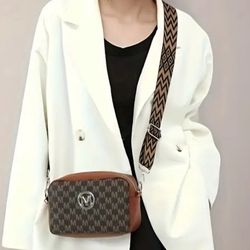 New! Brown monogram crossbody bag
