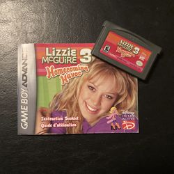 Lizzie McGuire 3 Homecoming Havoc Gameboy Advance Game