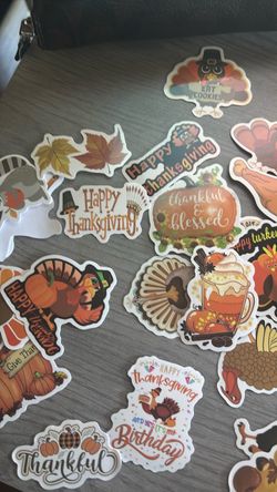 Thanksgiving Themed Sticker Pack