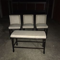 Nice Like New Chairs Stools And Bench 