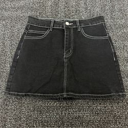 Women's Stretch High Waisted Short Mini Denim Skirt Jeans Skirts