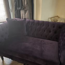 Purple Velvet - Love Seat