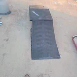 skating or biking ramps