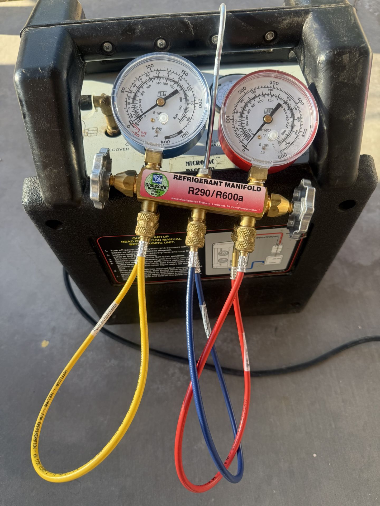 HVAC Recovery Machine W/ Gauges