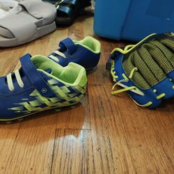 Baseball Cleats & Glove