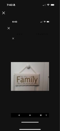 Wooden sign, measures 5 x9 inches