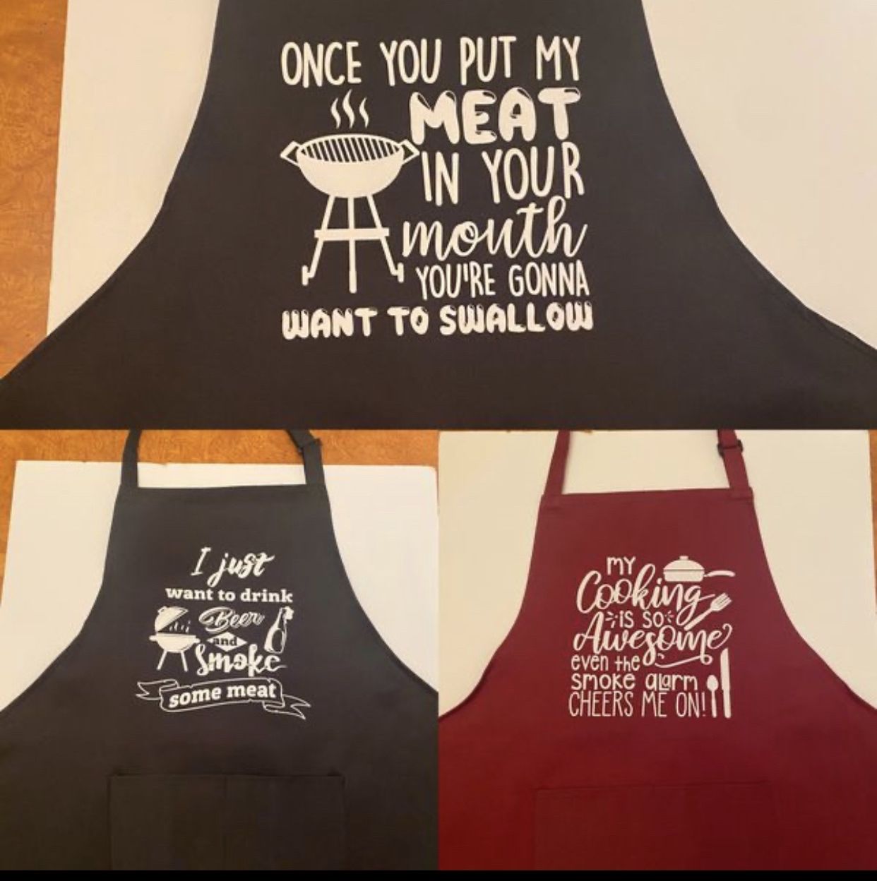 Custom Aprons with 2 pockets