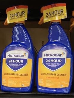 Microban cleaner spray disinfect sanitize