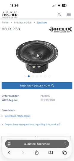 Helix P6b, P5b, P1T Speakers