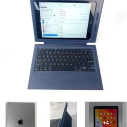 Apple iPad 5th Gen, 32GB 9.7" Wi-Fi TOUCH ID Tablet + FREE Logitech Keyboard Rugged Case
