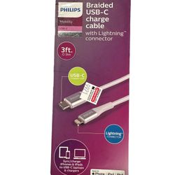 Philips Apple Braided USB-C Lighting Cable