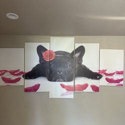 Canvas Frenchie Picture 