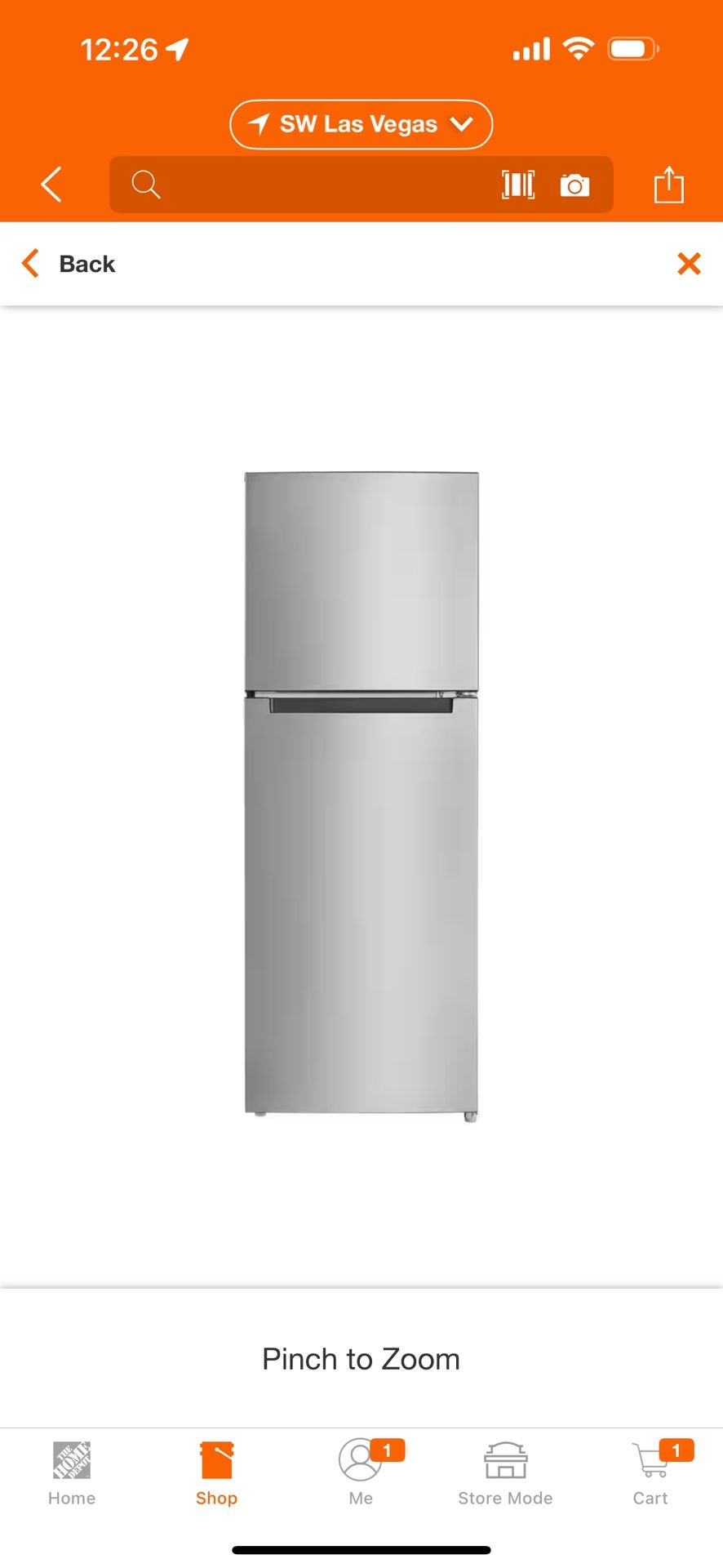 10.1 cu. ft. Top Freezer Refrigerator in Stainless Steel